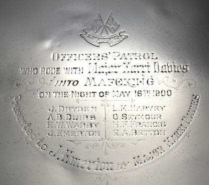 Boer War Silver Salver - Relief of Mafeking